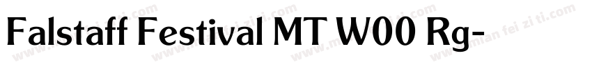 Falstaff Festival MT W00 Rg字体转换